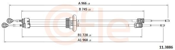 COFLE 11.3886 Tross, käigukast JUMPY 1.9 TD 92 HP Diisel 2006