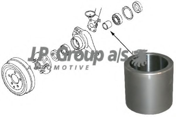 JP GROUP Afstandsbøs, hjulleje Varenummer: 8151250800 billige