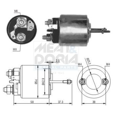 MEAT & DORIA Starter solenoid Article number: 46009 cheaply