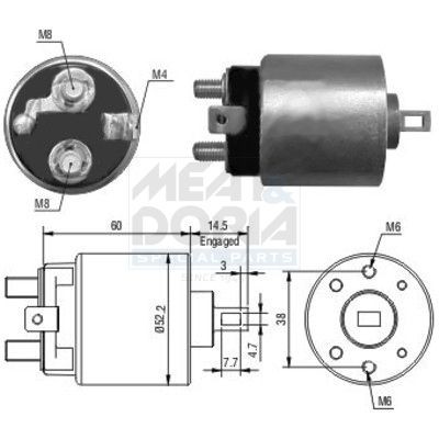 MEAT & DORIA Starter solenoid Article number: 46092 cheaply