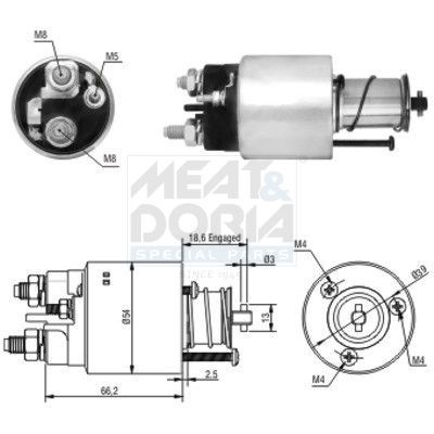 MEAT & DORIA Starter solenoid Article number: 46139 cheaply