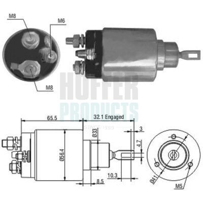 HOFFER Starter solenoid Article number: 6646069 cheaply