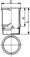 KOLBENSCHMIDT 89060110 Cylinder Sleeve 11 1.4 60 PS Petrol 1995