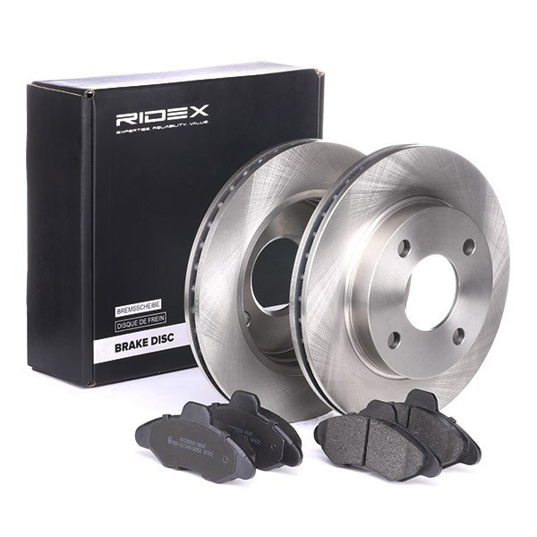 RIDEX Brake discs and pads set Article number: 3405B0178 cheaply
