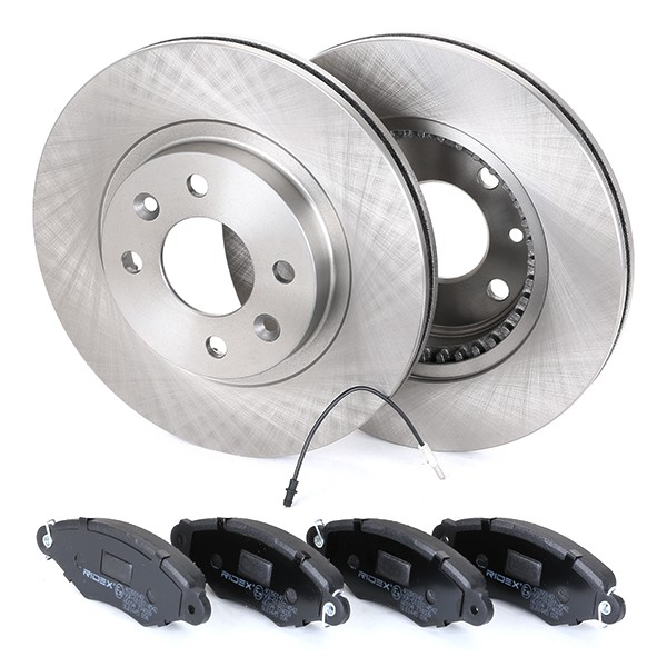 RIDEX Brake discs and pads set Article number: 3405B0167 cheaply