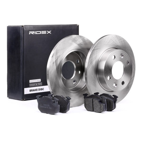 RIDEX Brake discs and pads set Article number: 3405B0225 cheaply