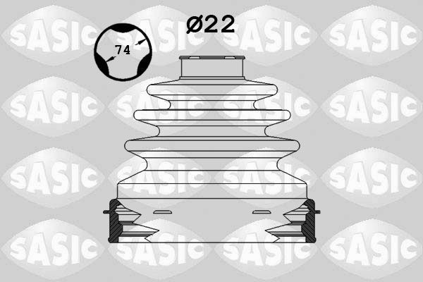 SASIC Bellow Set, drive shaft Article number: 1906010 cheaply