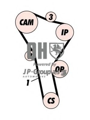 JP GROUP Timing belt kit Article number: 1112107319 cheaply