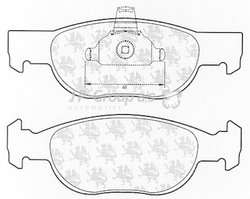 JP GROUP Brake pad set Article number: 3363600719 cheaply