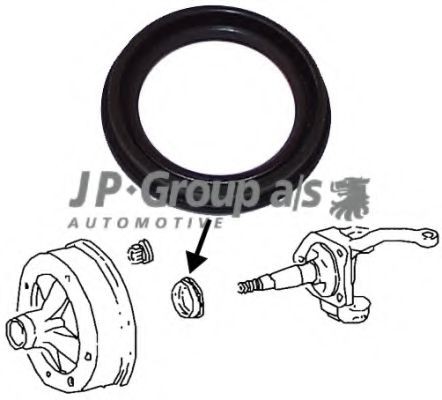 JP GROUP Shaft Seal, wheel bearing Article number: 8141250200 cheaply