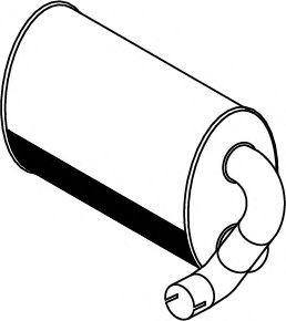 DINEX Middle- / End Silencer Article number: 49358 cheaply