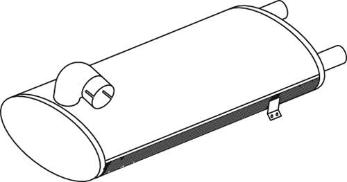 DINEX Middle- / End Silencer Article number: 50435 cheaply