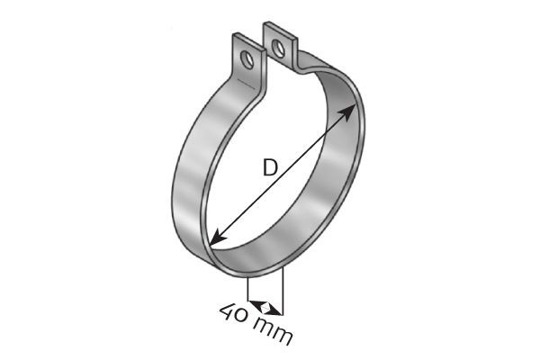 DINEX Holder, udstødning Varenummer: 98703 billige