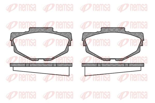 REMSA Brake pad set Article number: 0053.00 cheaply