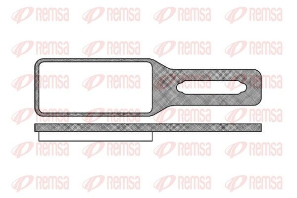 REMSA Brake pad set Article number: 1141.00 cheaply