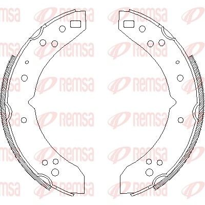 REMSA Brake Shoe Set Article number: 4030.00 cheaply