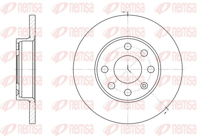 REMSA Brake disc Article number: 6059.00 cheaply