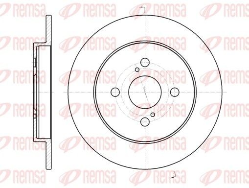 REMSA Brake disc Article number: 61004.00 cheaply