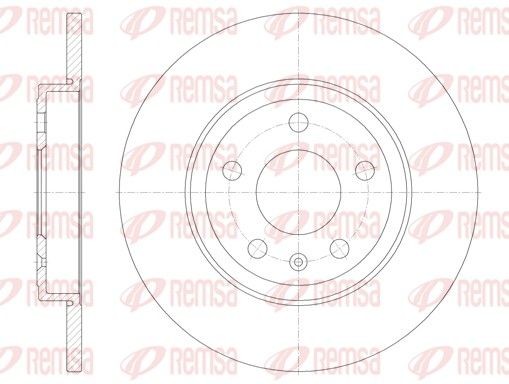 REMSA Brake disc Article number: 61011.00 cheaply