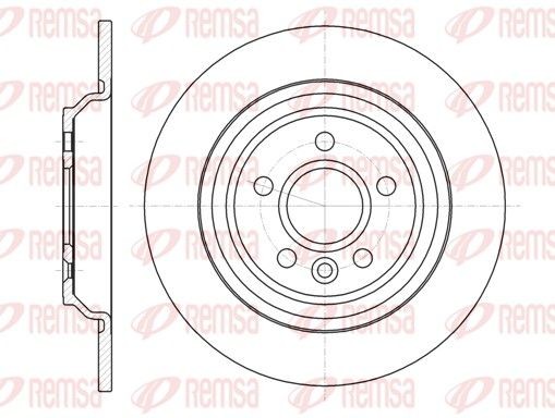 REMSA Brake disc Article number: 61045.00 cheaply