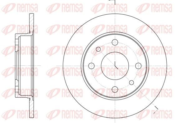 REMSA Brake disc Article number: 6110.00 cheaply