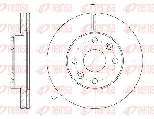 REMSA Brake disc Article number: 61116.10 cheaply