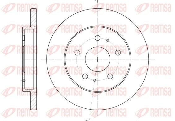 REMSA Brake disc Article number: 61143.00 cheaply