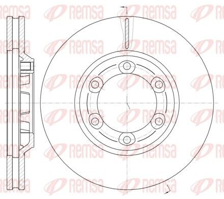 REMSA Brake disc Article number: 61163.10 cheaply