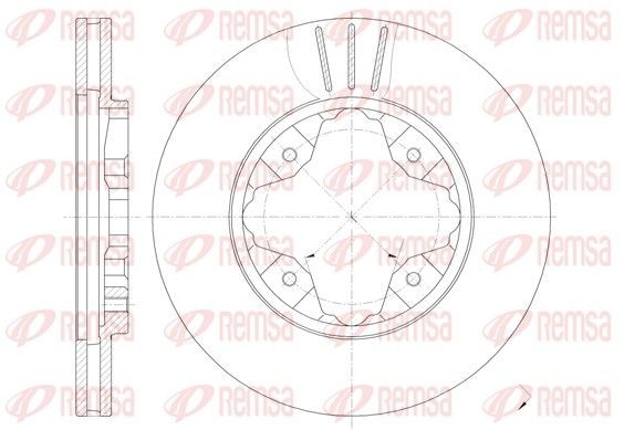 REMSA Brake disc Article number: 6205.10 cheaply