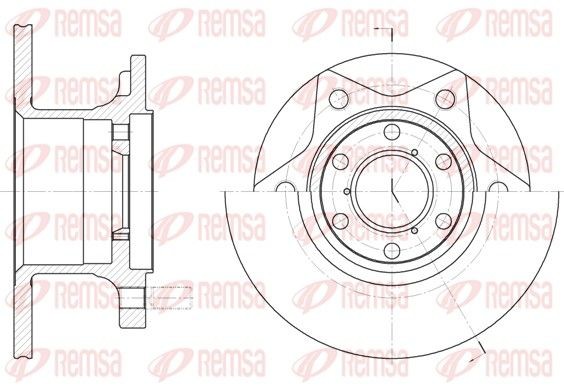 REMSA Brake disc Article number: 6242.00 cheaply