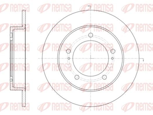 REMSA Brake disc Article number: 6329.00 cheaply