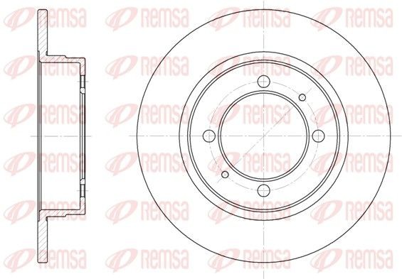 REMSA Brake disc Article number: 6390.00 cheaply