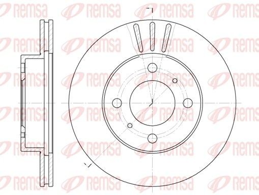 REMSA Brake disc Article number: 6557.10 cheaply