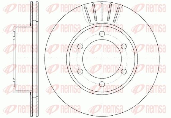 REMSA Brake disc Article number: 6562.10 cheaply