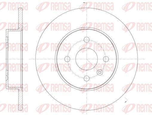 REMSA Brake disc Article number: 6789.00 cheaply