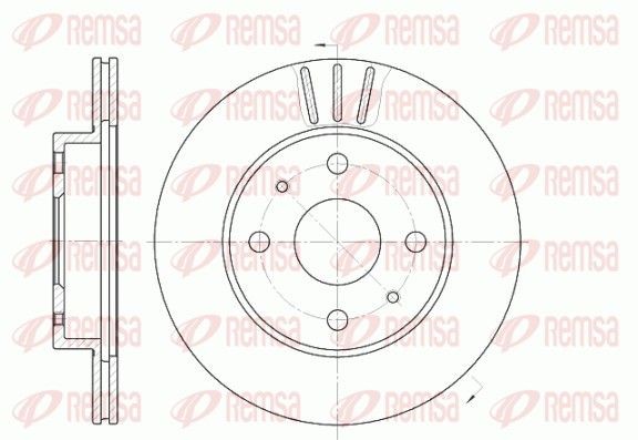 REMSA Brake disc Article number: 6954.10 cheaply