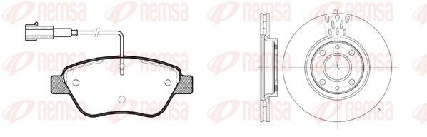 REMSA Brake discs and pads set Article number: 8858.01 cheaply