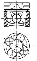 KOLBENSCHMIDT Piston Article number: 99776600 cheaply