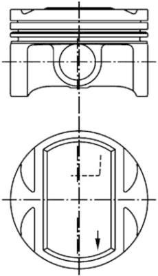 KOLBENSCHMIDT Piston UGS: 94954600 à peu de frais