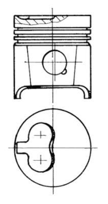 KOLBENSCHMIDT Piston Article number: 93784730 cheaply