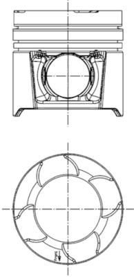 KOLBENSCHMIDT Piston Article number: 97460604 cheaply