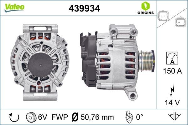 VALEO Alternator Article number: 439934 cheaply