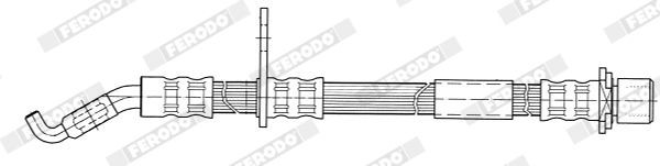 FERODO Brake hose Article number: FHY3118 cheaply