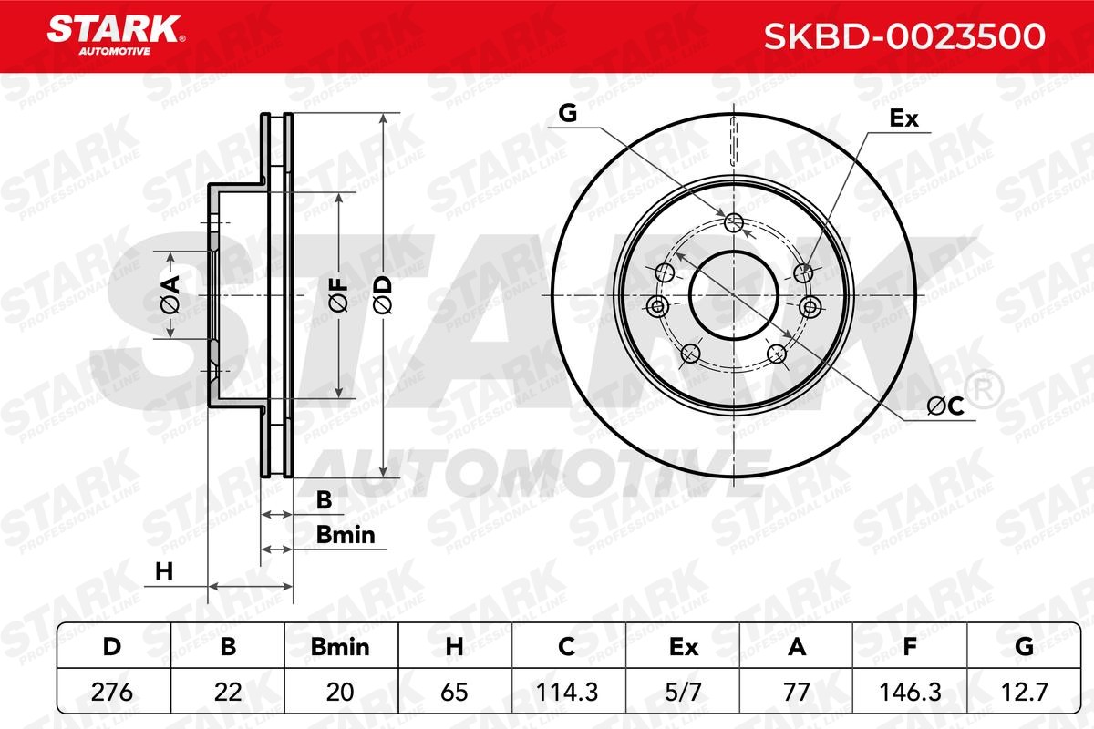 STARK Bremseskive Varenummer: SKBD-0023500 billige
