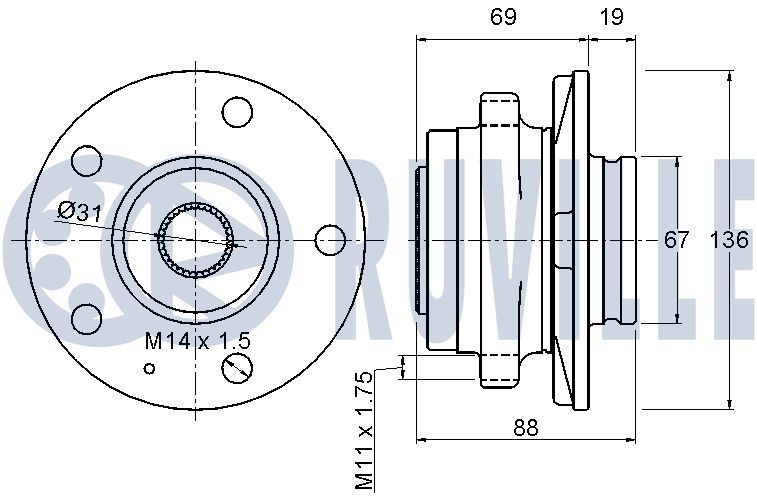 RUVILLE 5555555 Pulley Set, timing belt CLIO 2.0 139 PS Petrol 2016