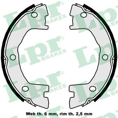 LPR Handbrake shoes Article number: 09250 cheaply