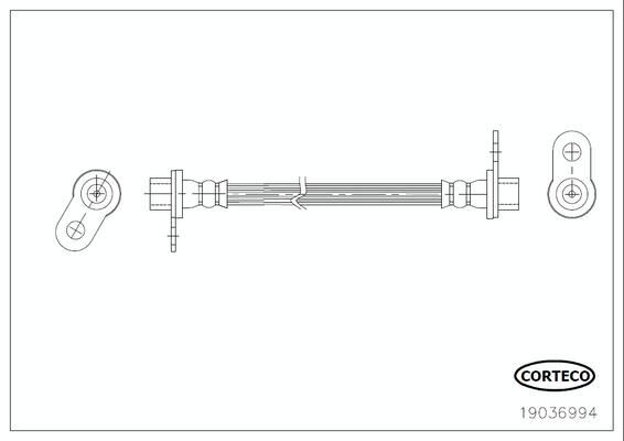 CORTECO Brake hose Article number: 19036994 cheaply