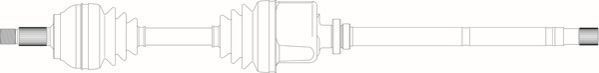 GENERAL RICAMBI Drive shaft Article number: CI3011 cheaply