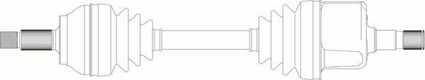 GENERAL RICAMBI Drive shaft Article number: CI3033 cheaply