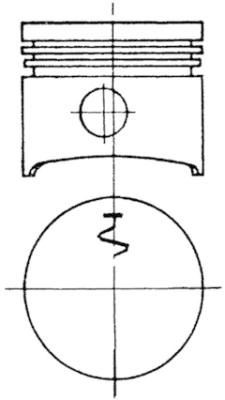 KOLBENSCHMIDT Piston Article number: 93696700 cheaply